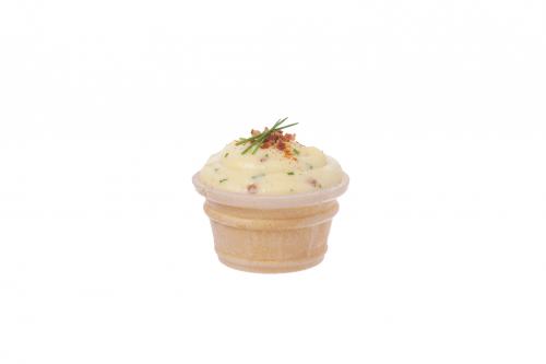 Preview: Waffelportionsbecher essbar Ø5,1 x 2,6cm